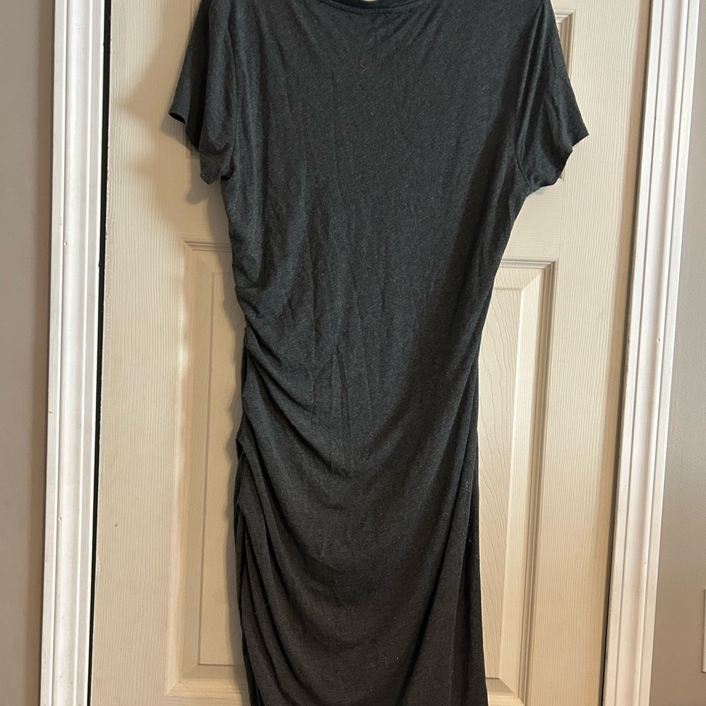 Banana Republic Dark Gray Midi Dress - Picture 4 of 7